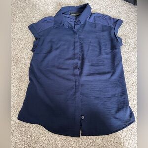 Navy Blue Blouse